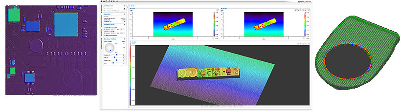 obraz 3D z oprogramowania surfaceCONTROL